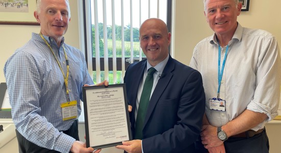 PCC Dafydd Llywelyn signs national Road Safety Pledge to reduce the number of fatalities on Dyfed-Powys roads