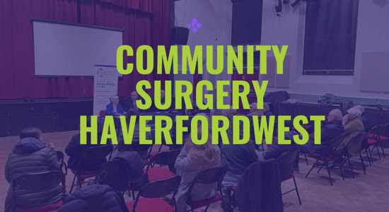 Cymhorthfa Gymunedol Hwlffordd: Rhannwch Eich Barn gyda Dafydd Llywelyn, Comisiynydd yr Heddlu a Throseddu