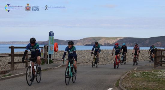 PCC Dafydd Llywelyn Joins Cycling Tour to Honour Fallen Officers