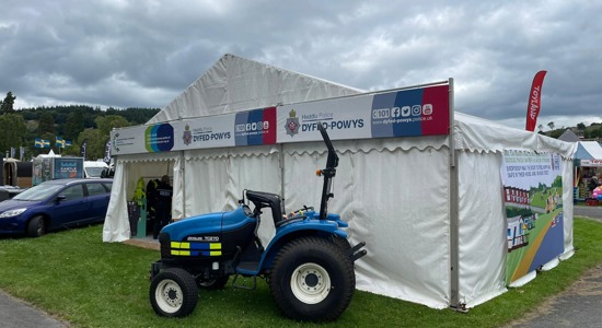 PCC Dafydd Llywelyn Holds Key Discussions on Rural Initiatives and Community Safety at Royal Welsh Show