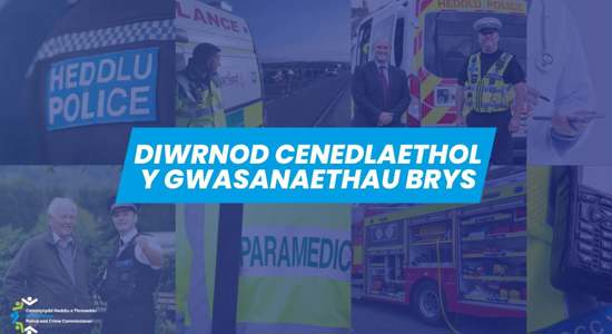 Comisiynydd Heddlu a Throseddu Dyfed Powys yn Talu Teyrnged i’r Gwasanaethau Brys ar Ddiwrnod 999